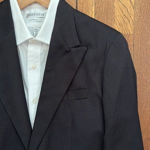 Perry Ellis Portfolio Single Breasted Black Suit